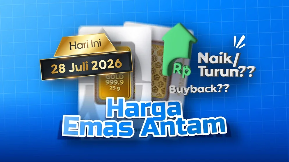 Harga Emas Hari Ini, Selasa 28 Juli 2026: Kompak Melemah